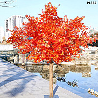 Голямо изкуствено есенно дърво за декор 2 м многоцветно - PL332